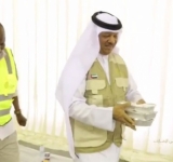 Union President Buhazza participates in the Iftar tent at Ras Al Khor, UAE