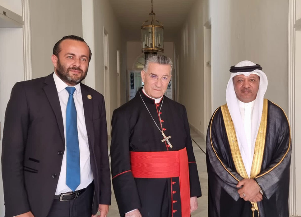 Arab Voluntary Union President Visits Maronite Patriarch and Crafts Workshops