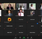 الاتحاد العربي للتطوع في مملكة البحرين ومؤسسة الأمير محمد بن فهد العالمية في المملكة العربية السعودية يعقدان مؤتمراً صحفياً باللغة الإنجليزية على المنصة الإفتراضية Zoom